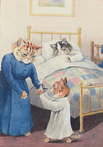 Bedtime by Louis Wain